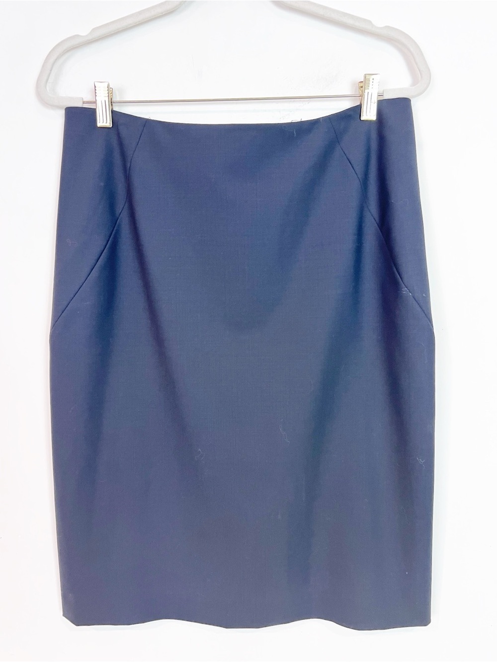 THEORY BLACK PENCIL SKIRT BACK ZIP NOT LINED WOMENS SZ 12